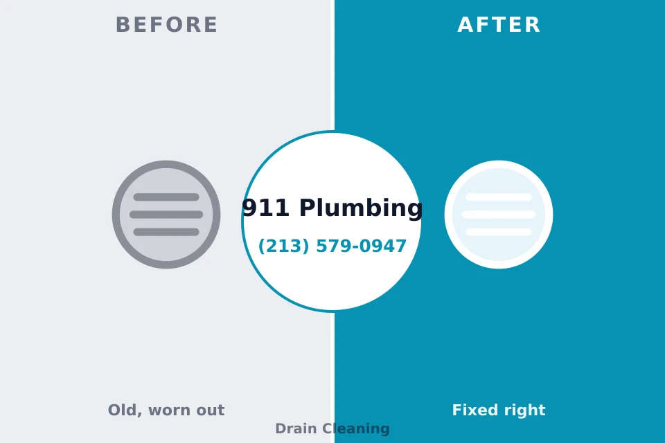 Before and after: plumbing repair King Arthur Park, MT